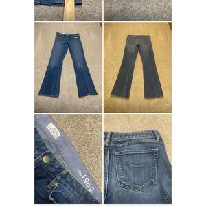 Gap womens sexy bootcut jeans sz 10/30L blue jeans stretch denim Y2K retro